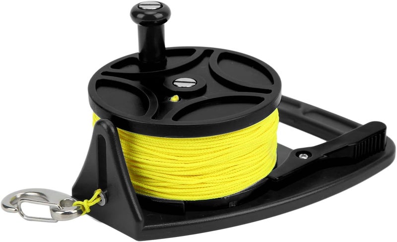 plplaaoo Speargun Reel Spear Gun for Spearfishing with Reel, Diving Reels Anchor Rope Spool Finger Reel Multi Purpose with Clip 83m Wire,Paracord Winder for Cave Exile Diving, Diving Reel Dive Ree - Image 1